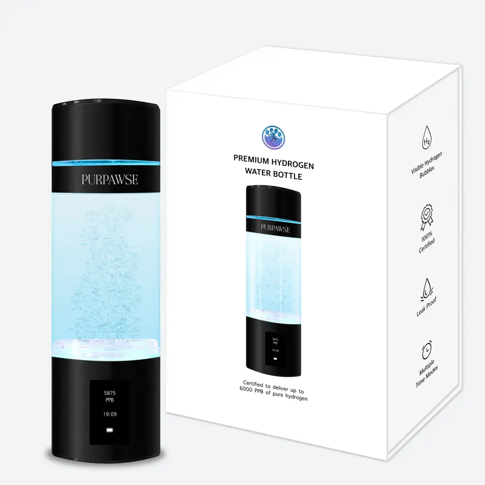 Purpawse Hydrogen water bottle with package